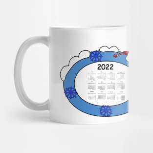 Calendar 2022 year. Planning design modern gift Mug